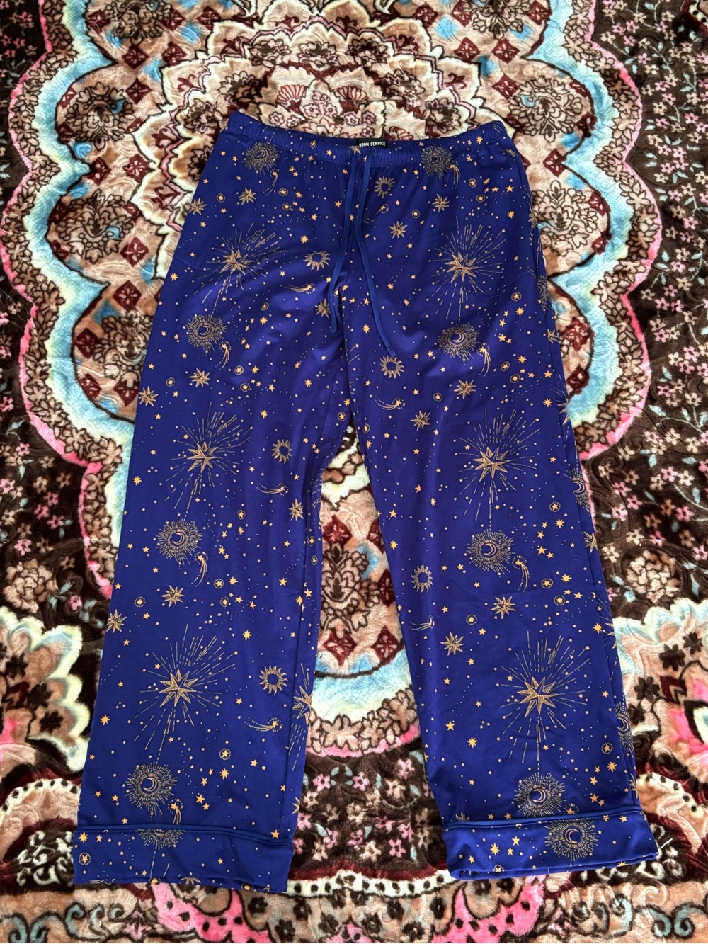 Room Service Large Blue Starry Lounge Pants